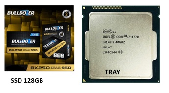 SSD 128GB dan Prosesor untuk PC Rakitan